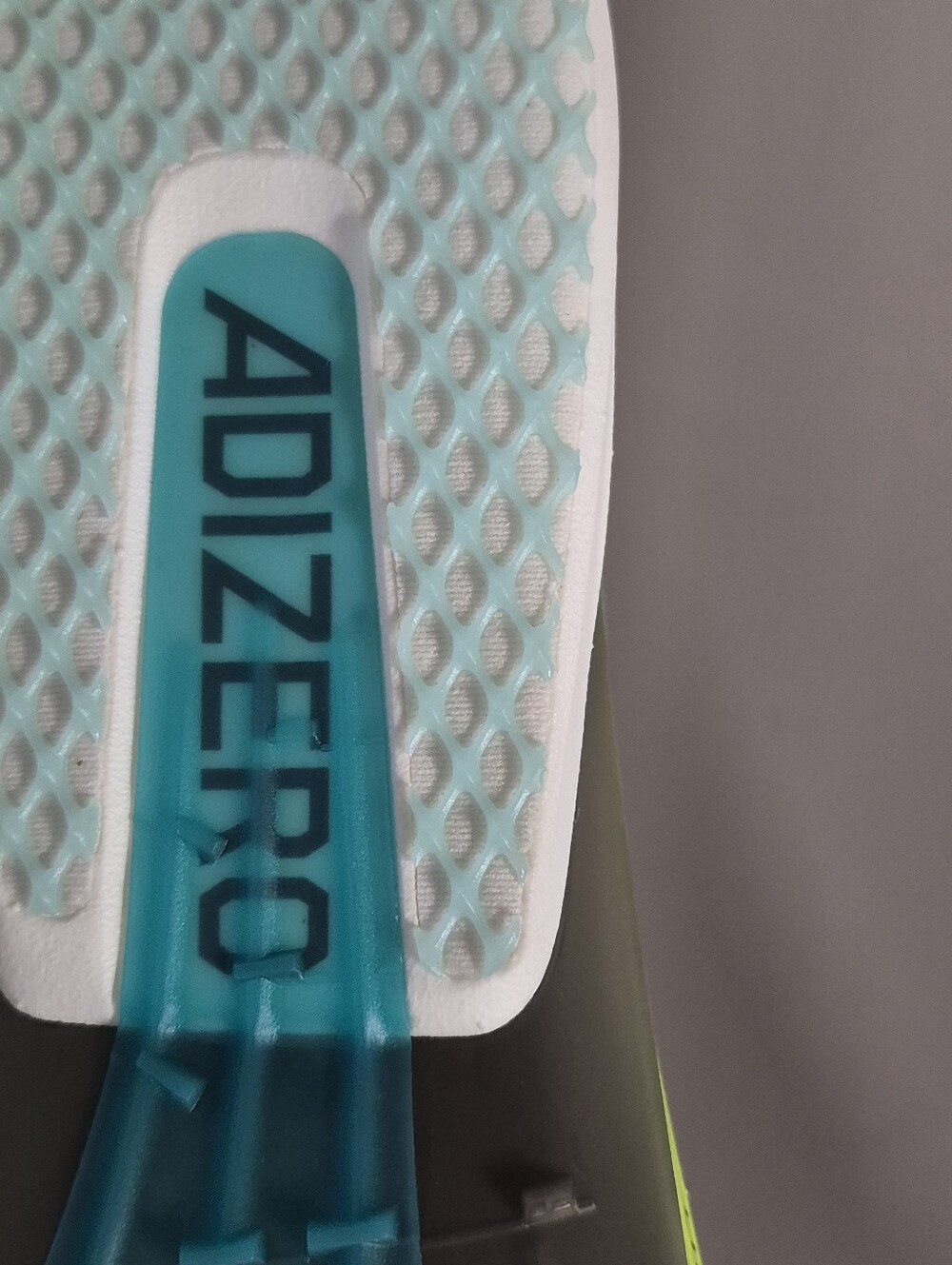 Adidas Unisex Adizero Avanti XC Spikes, Flash Aqua/Zero Met/ Lucid Lemon - Picture 11 of 14